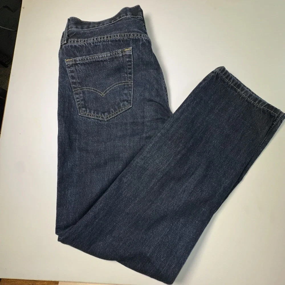 Levis 514 Jeans‎ Mens 34x34 Blue Denim Straight Leg Classic 5 Pocket R Tab Rare